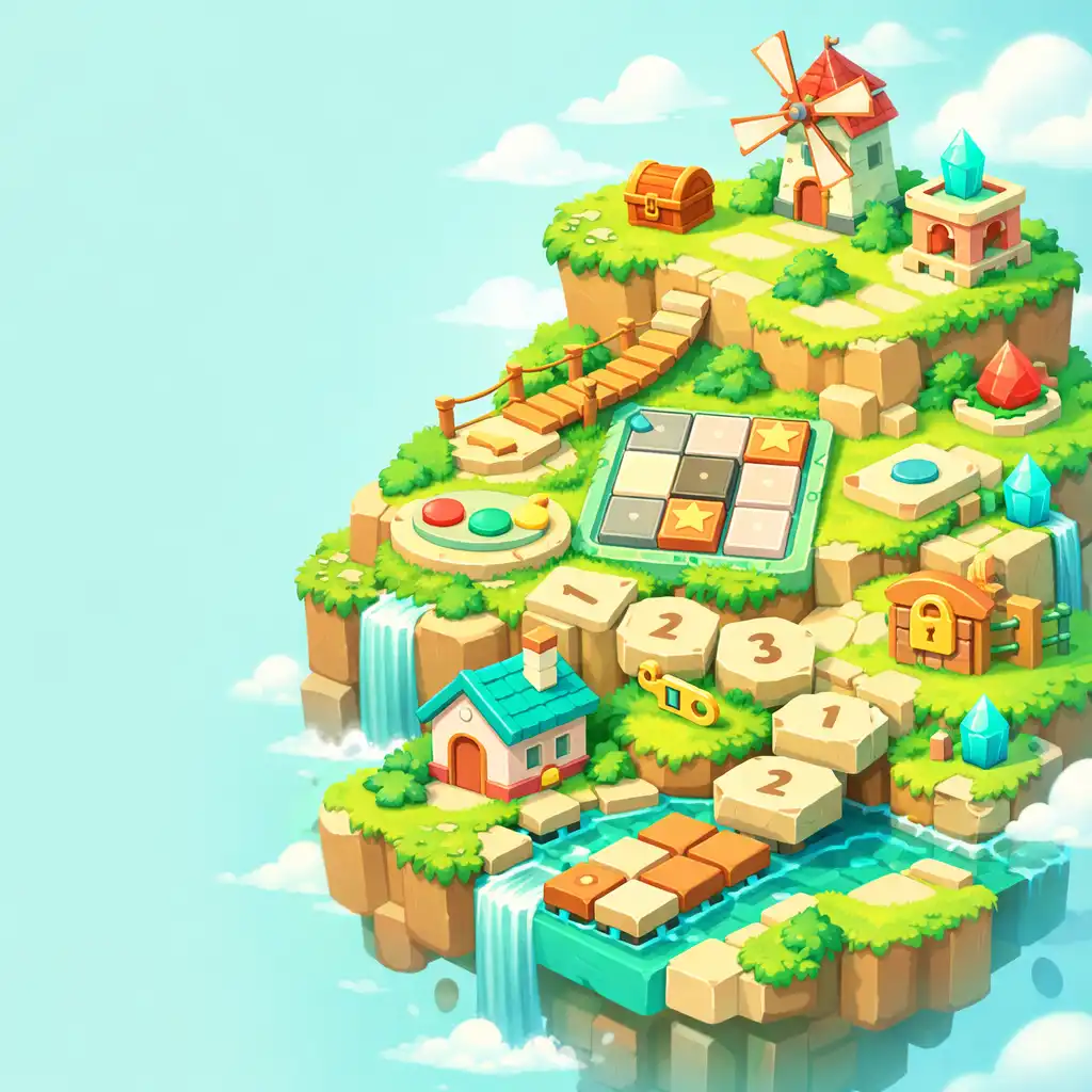 Új szigetek és puzzle elemek az Hidden Island játékban